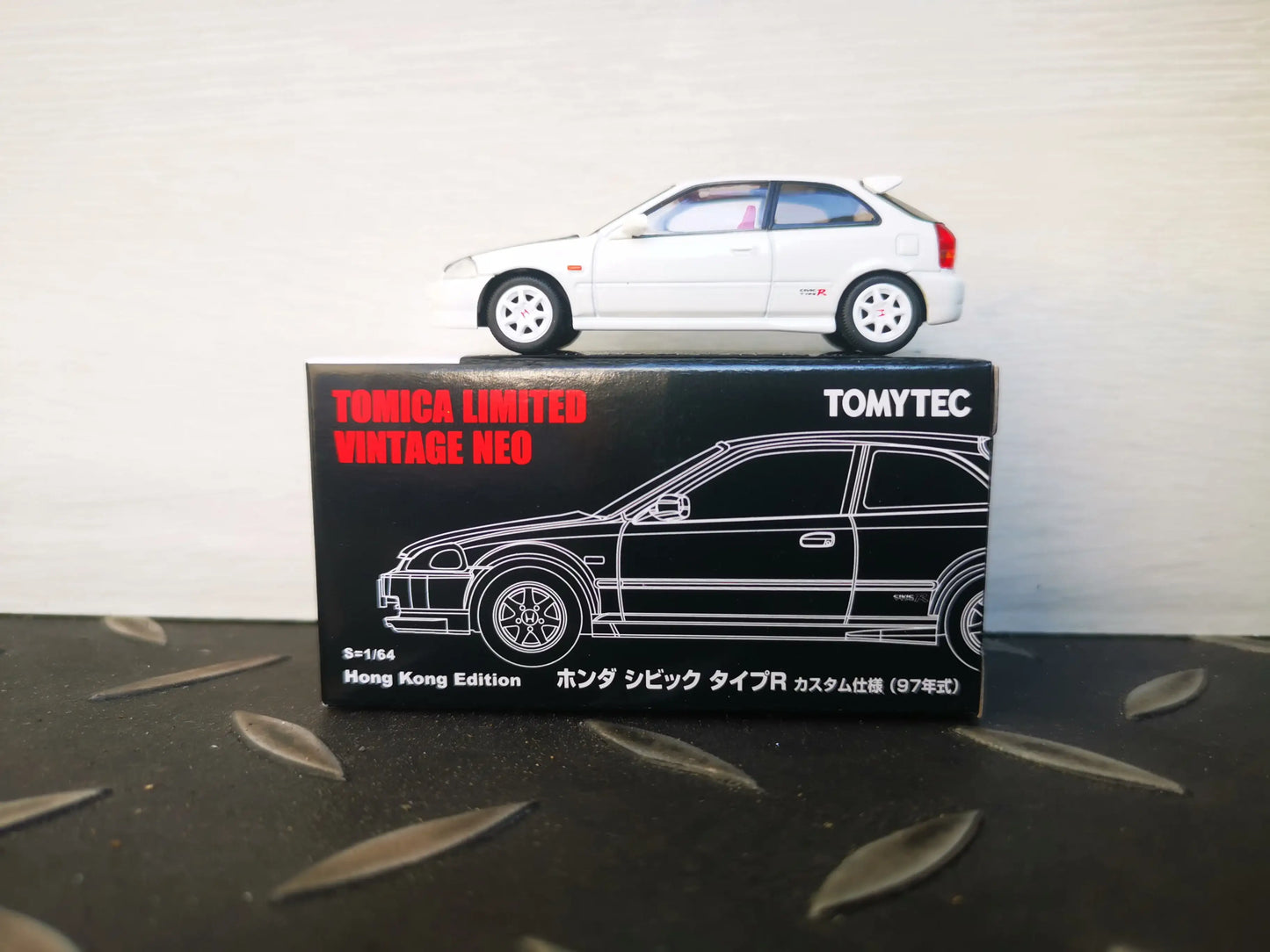 Tomica Limited Vintage Neo Hong Kong Exclusive Honda Civic EK9 TypeR White
