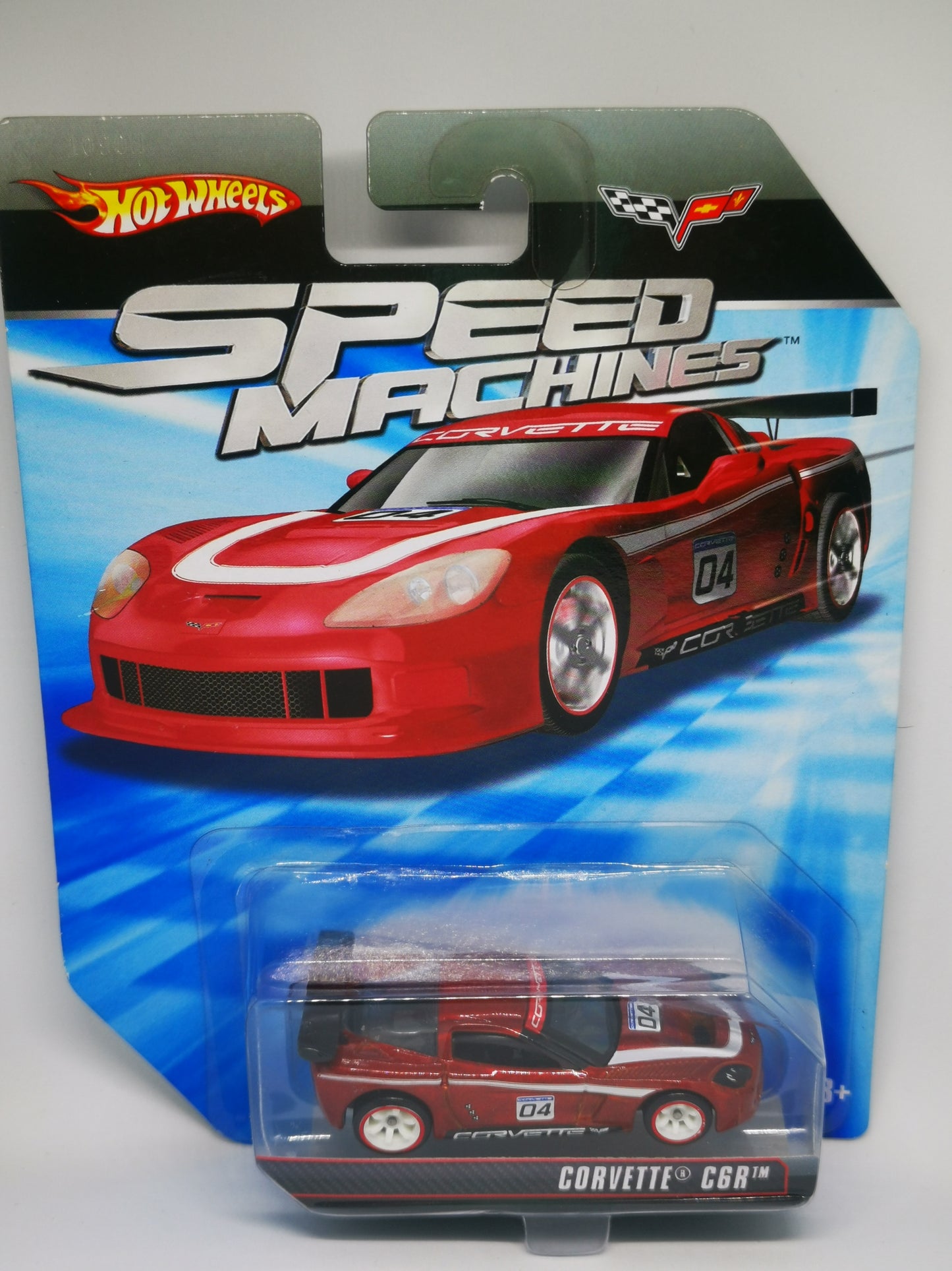 Hot Wheels Speed Machines Corvette C6R 6 spokes