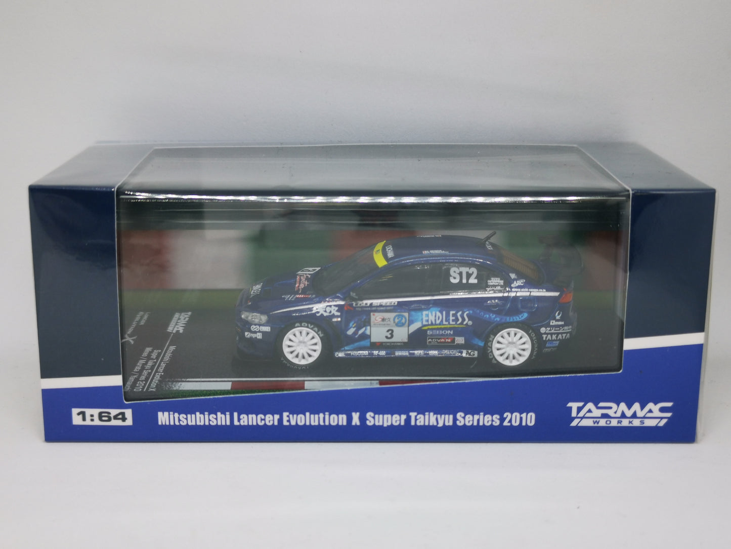 Tarmacworks Mitsubishi Lancer Evolution X Super Taikyu Series 2010 1:64 Scale Tarmacworks