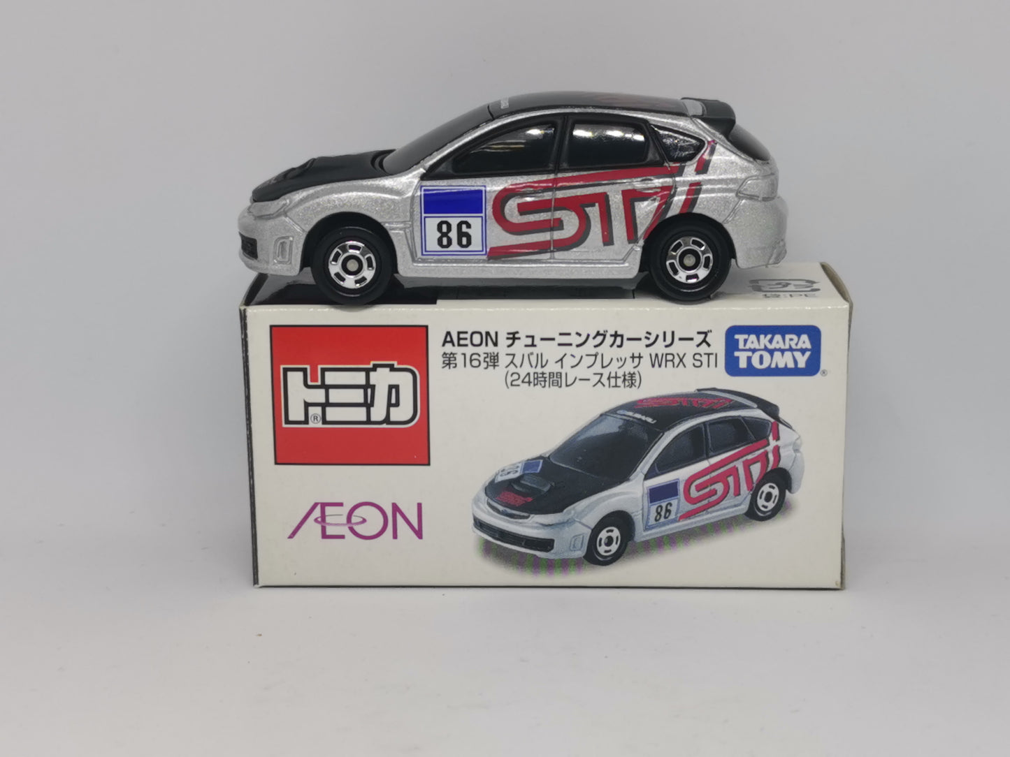 Tomica Aeon exclusive Vol.16 Subaru Impreza WRX Sti 24Hr endurance edition