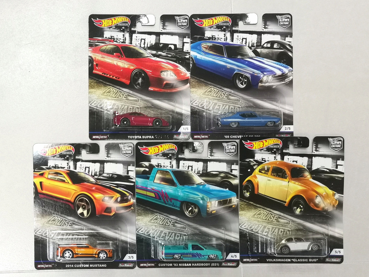 Hot wheels Car Culture Cruise Boulevard Set of 5