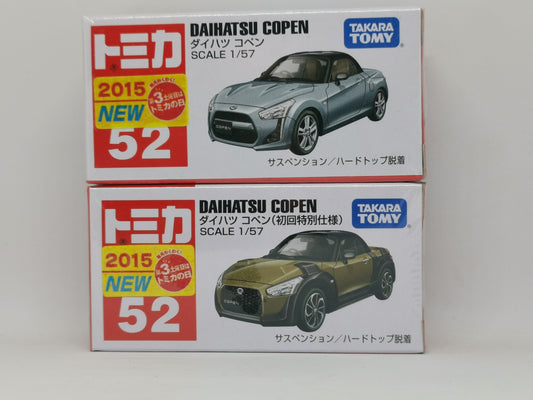 Tomica #52 Daihatsu Copen Set of Two