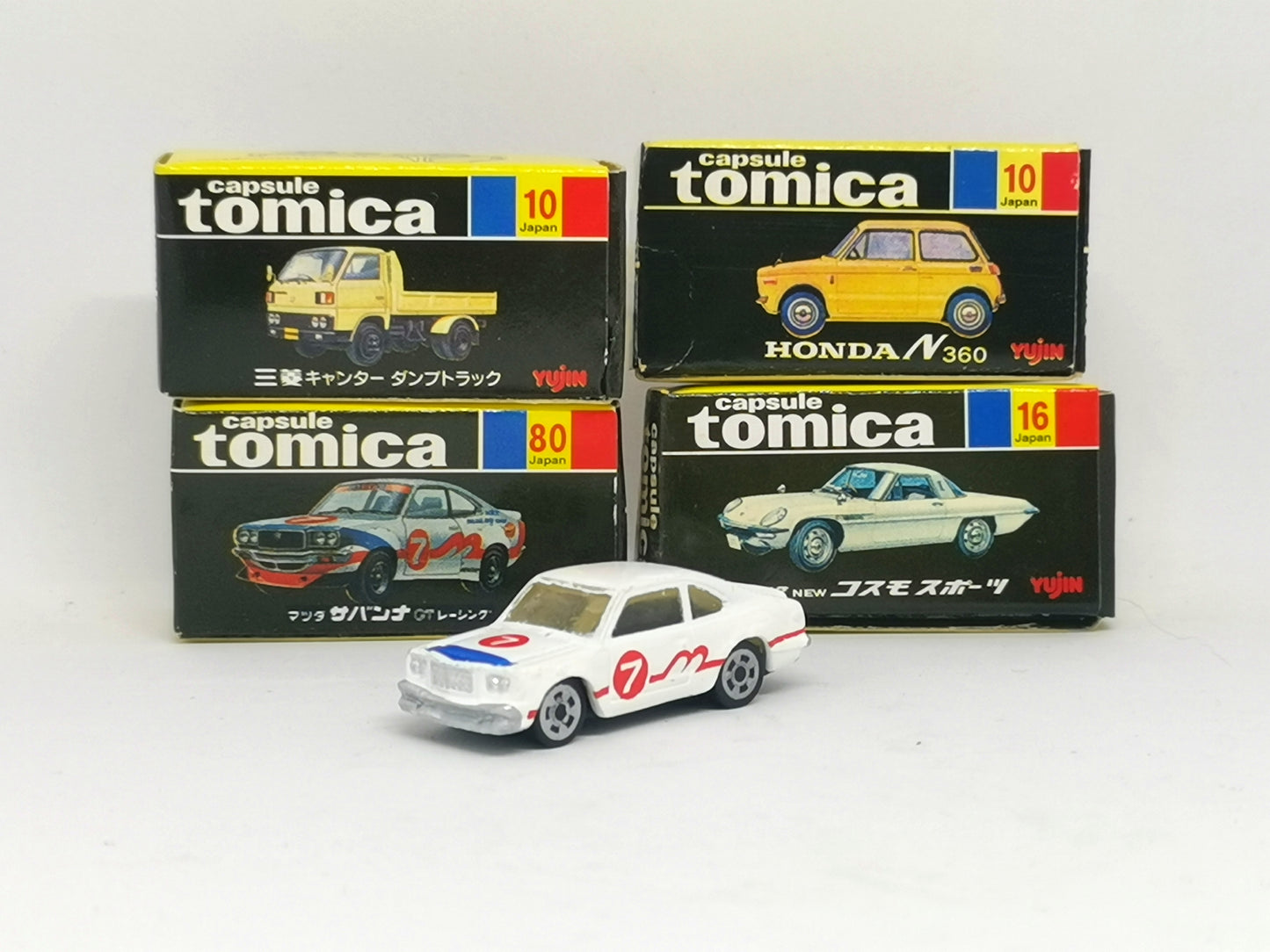 Yujin Gashapon Capsule Tomica vintage pack of 4pcs 2002 products