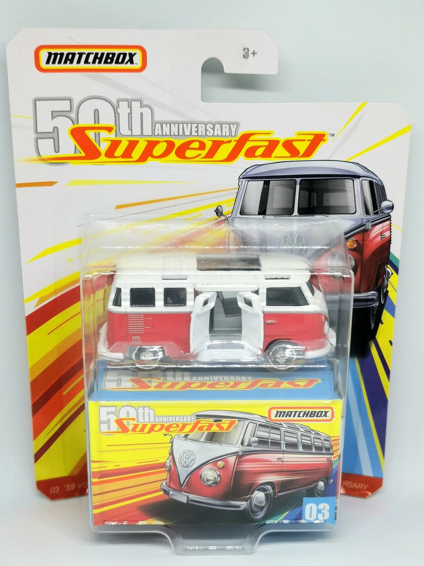 MatchBox 50th Anniversary Super Fast set of 4 '59 Volkswagen 23 Microbus