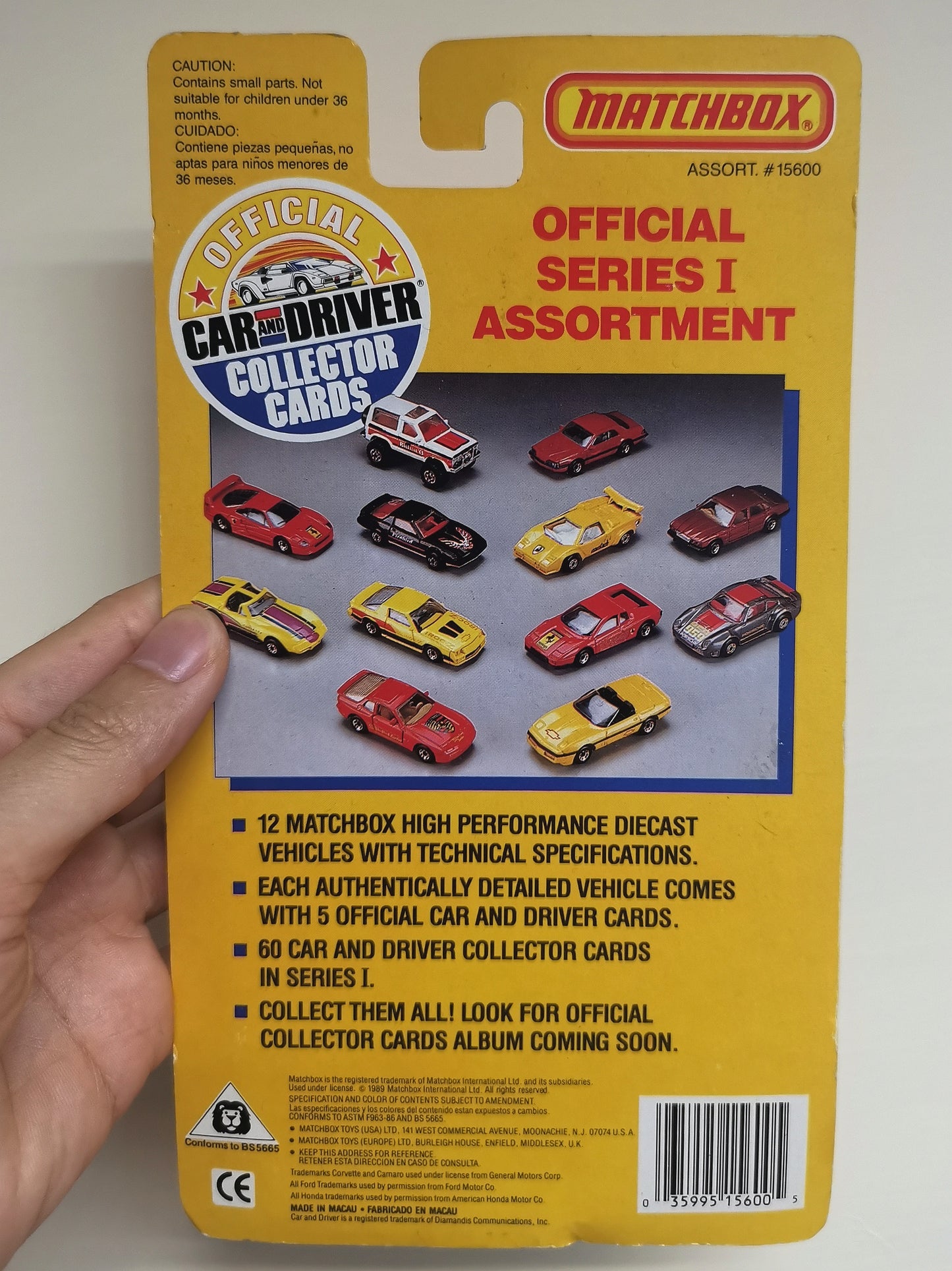 MatchBox Car and Driver Edition Ferrari Testarossa