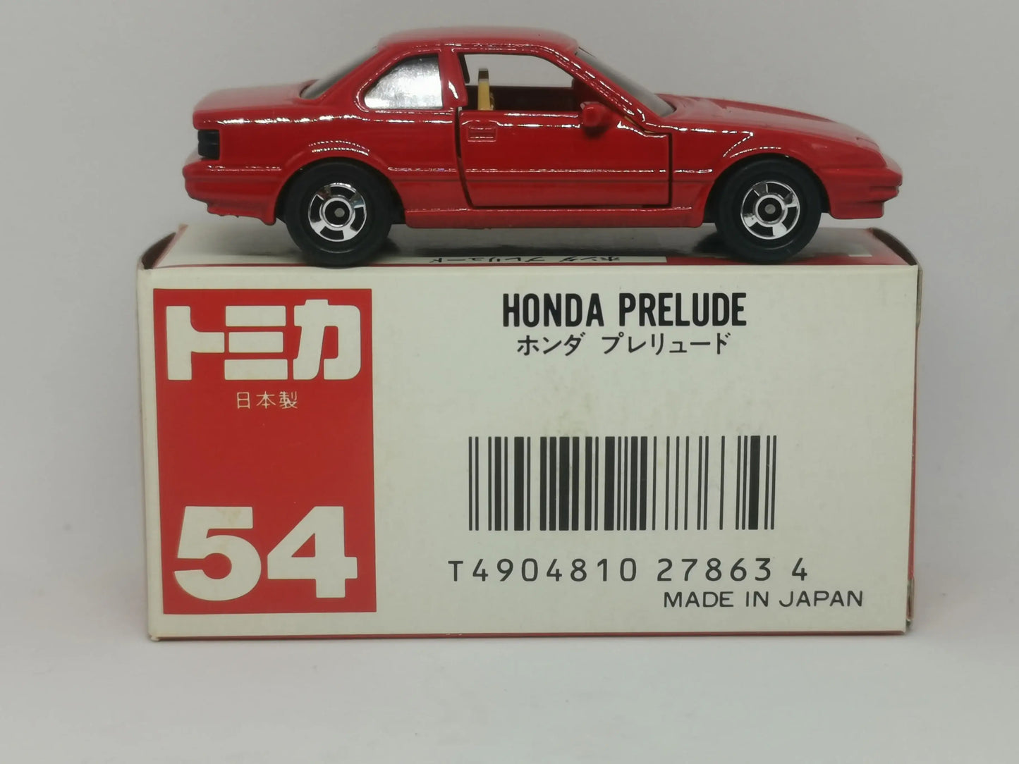 Takara Tomy Tomica #54 Honda Prelude Red Made in Japan