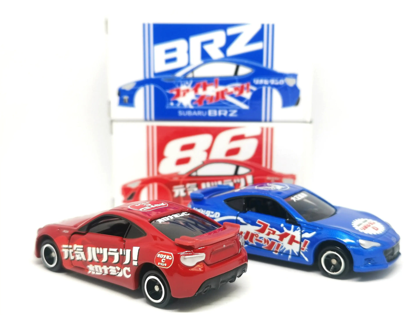 Custom Made Tomica Toyota 86 & Subaru Brz japan energy drink crossover set of 2