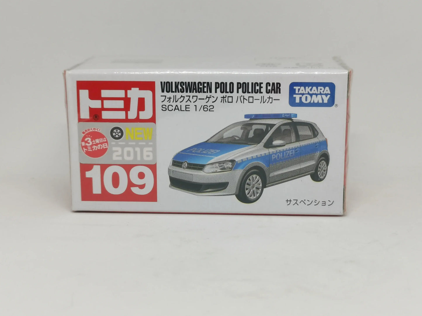 Takara Tomy TOMICA #109 Volkswagen Polo German Police Car