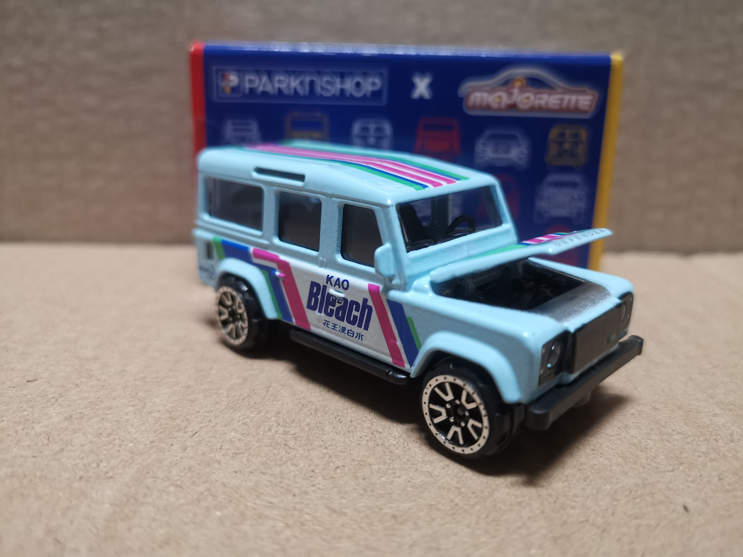 Majorette 1:64 Scale Hong Kong Exclusive Land Rover Defender 110 KAO Bleach
