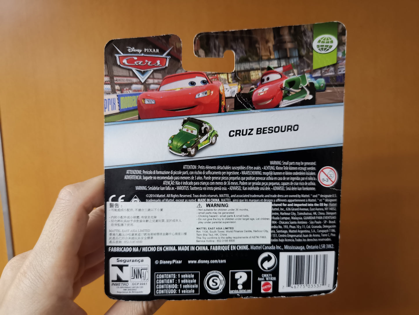 Mattel Disney Cars Volkswagen Beetle Cruz Besouro