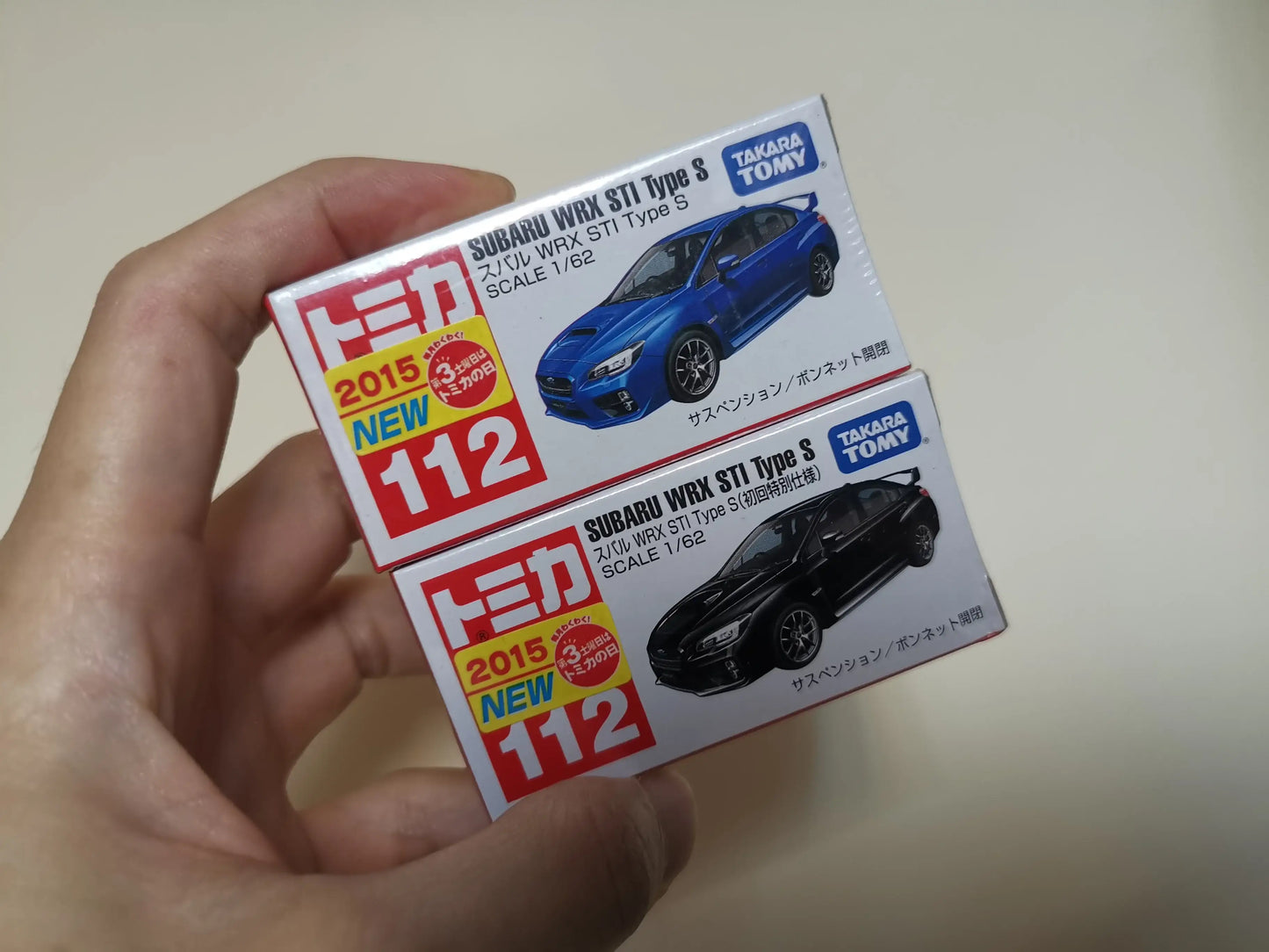 Takara Tomy TOMICA #112 Subaru WRX STI Type S set of 2