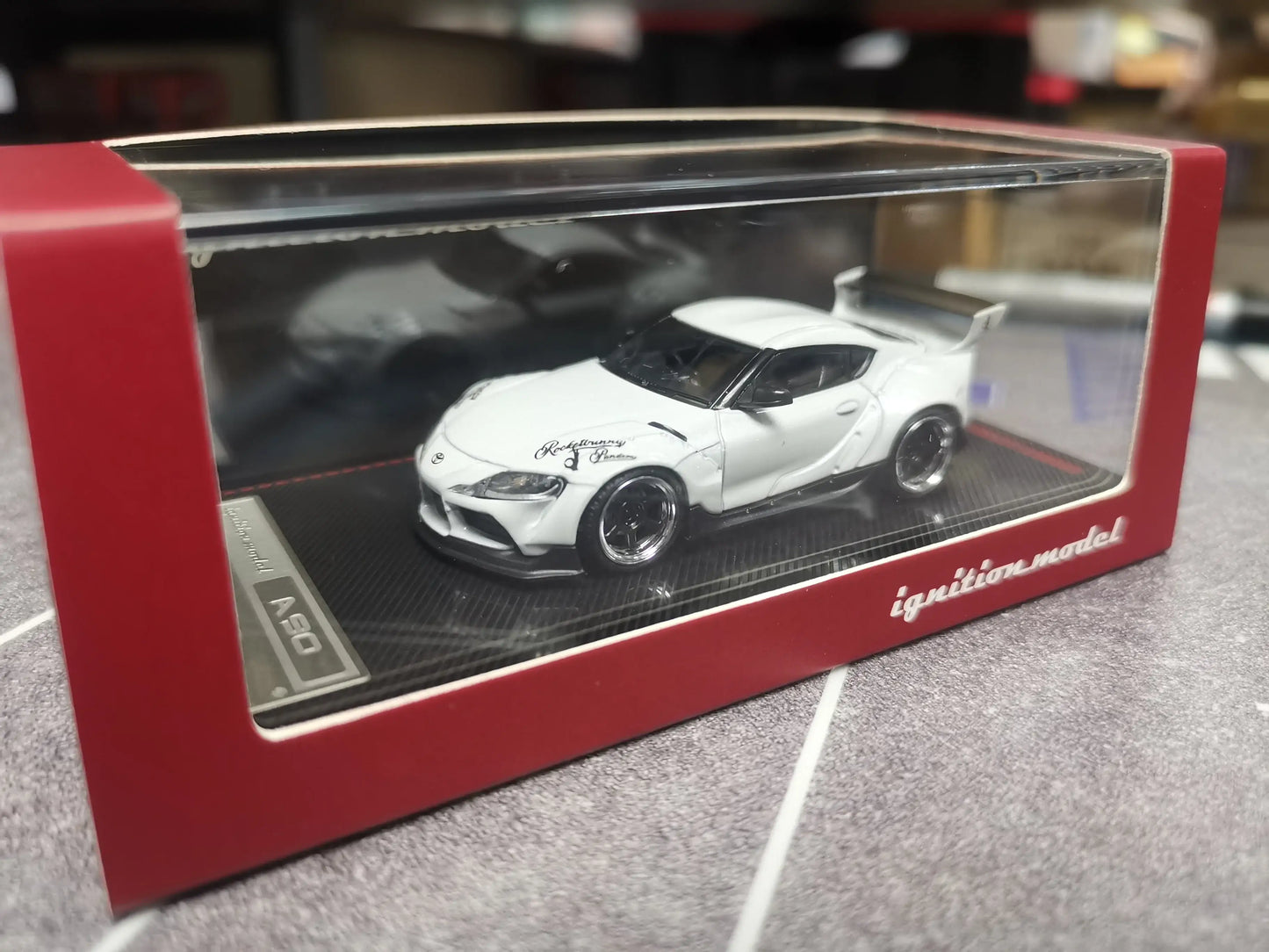 Ignition Model 1:64 Scale Pandem GR Supra (A90) Pearl White
