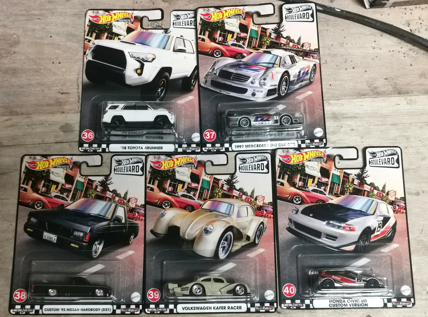 Hot Wheels Boulevard 2021 Mix H Set of 5pcs Full Set Of 5