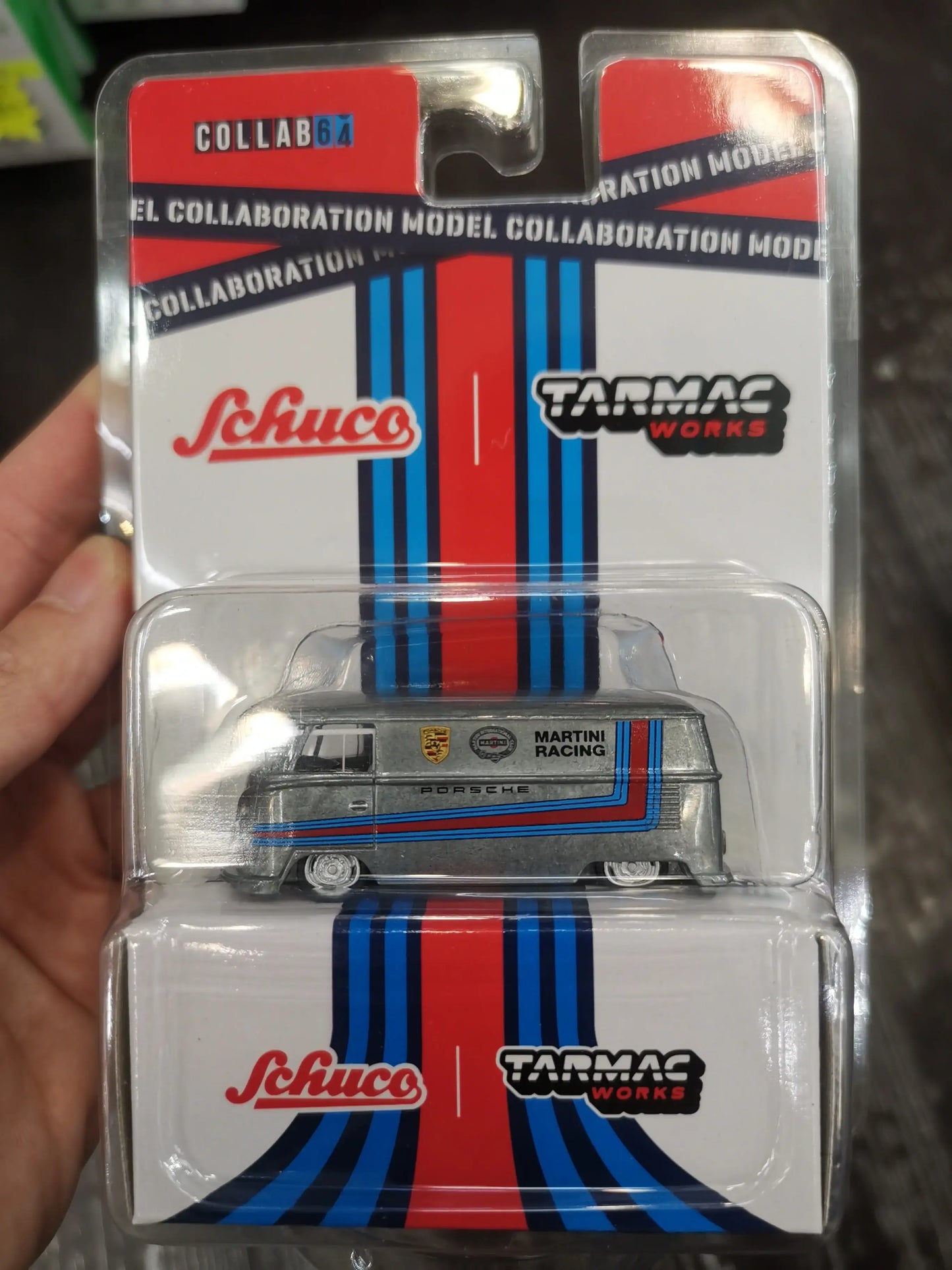Tarmac Works x Schuco Volkswagen T1 Panel Van Martini Racing Chase