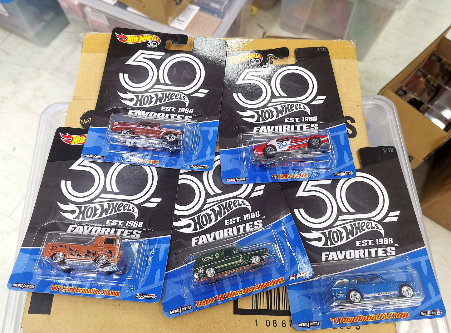 Hot Wheels 50th Anniversary Favorites A set Set of 5