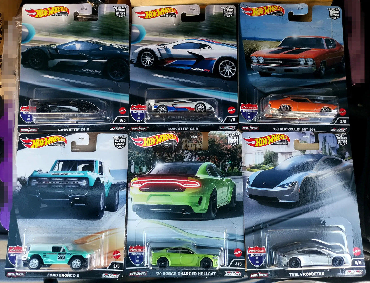 Hot Wheels Car Culture FPY86-954J American Scene set of 5 Complete box 10pcs with chase