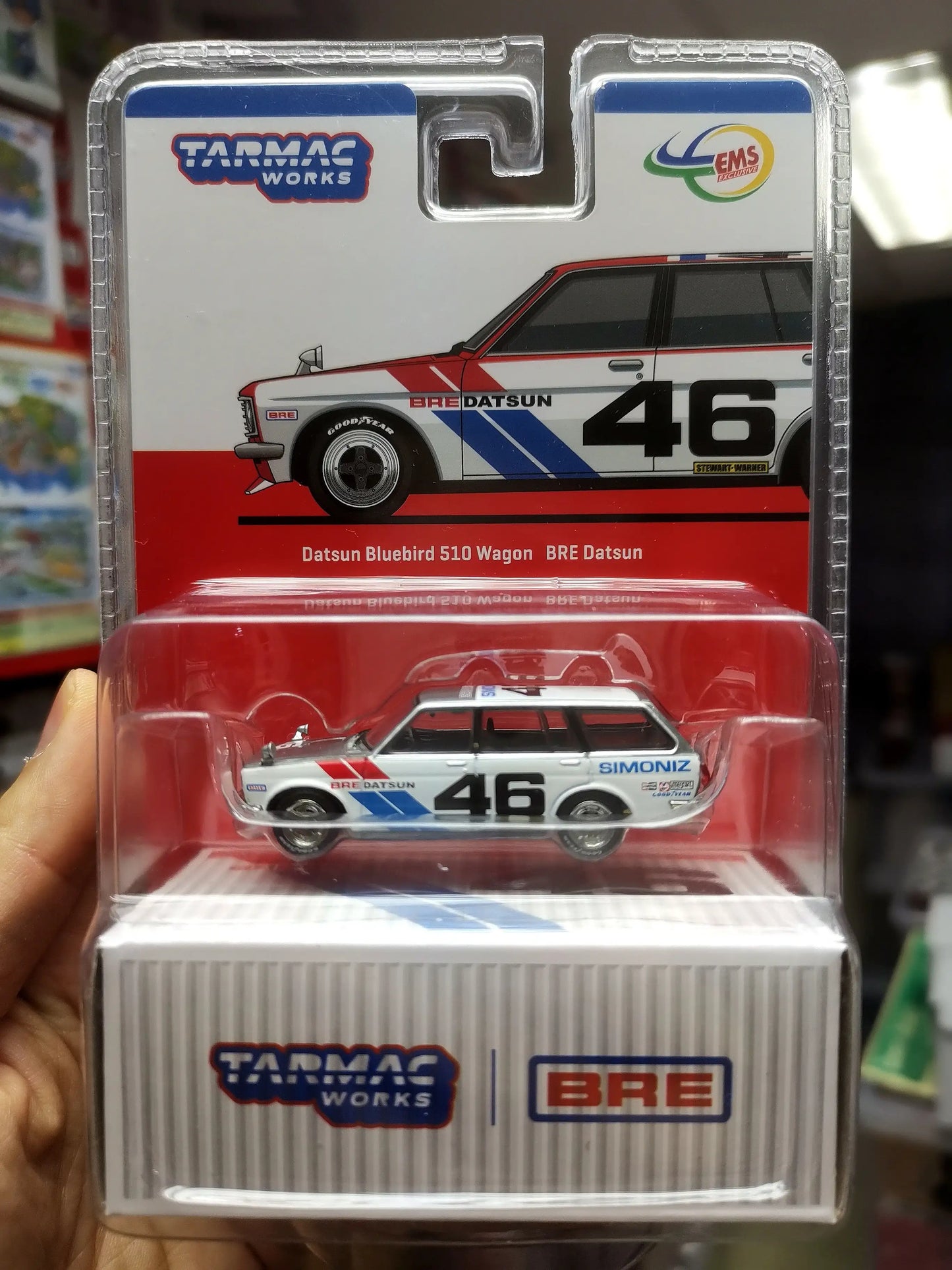 Tarmac Works BRE Datsun 510 wagon Bluebird Chase