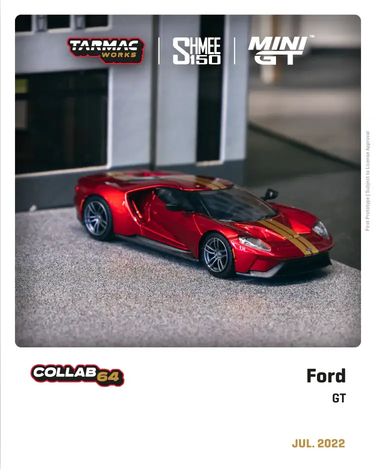 Tarmac Works x Mini GT Shmee150 Ford GT Liquid Red