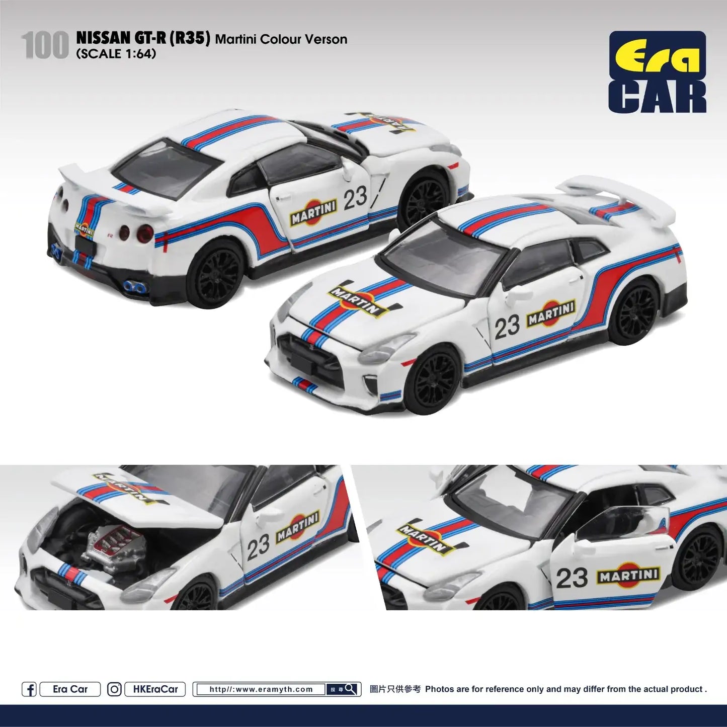Era Car ERA Car #100 Scale 1:64 2020 Nissan GT-R Martini Colour Verson