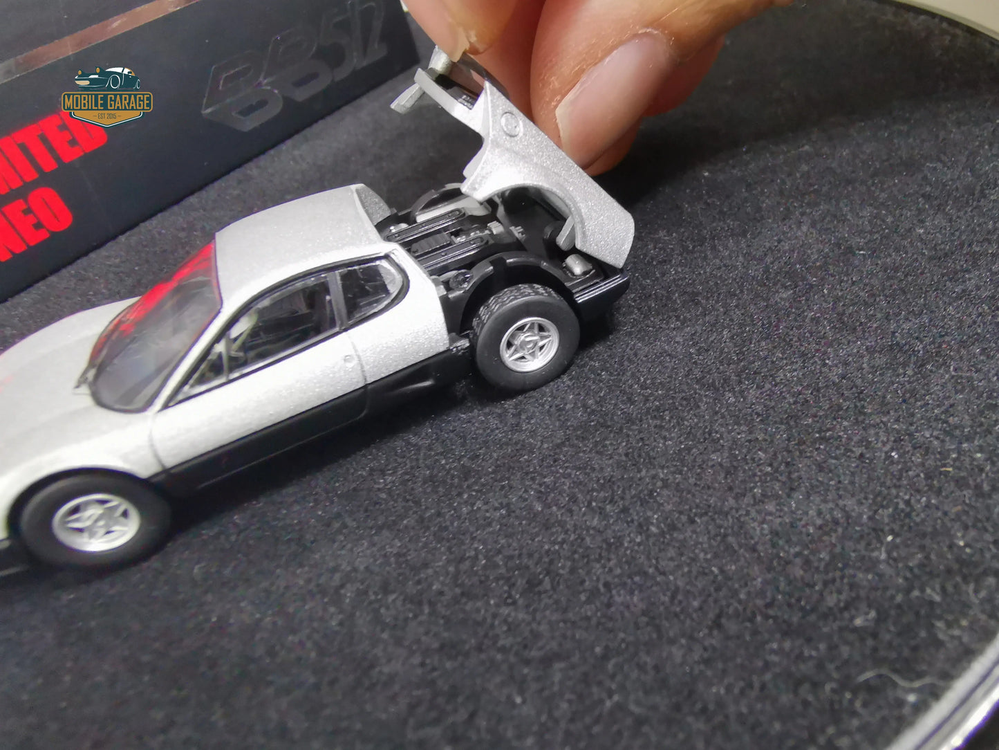 TomytecLimited Vintage Neo Ferrari 512BB 1:64 SCALE NEW IN BOX-Tomytec-Tomica Limited Vintage Neo-Mobile Garage HK