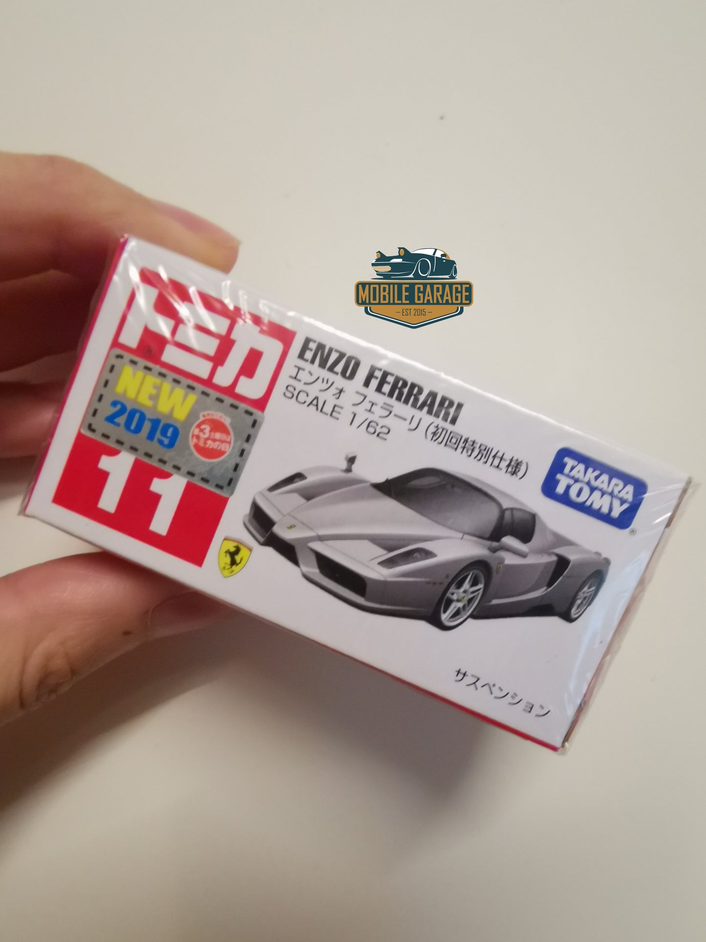 Tomica #11 Ferrari Enzo 1st Edition (Silver) Takara Tomy