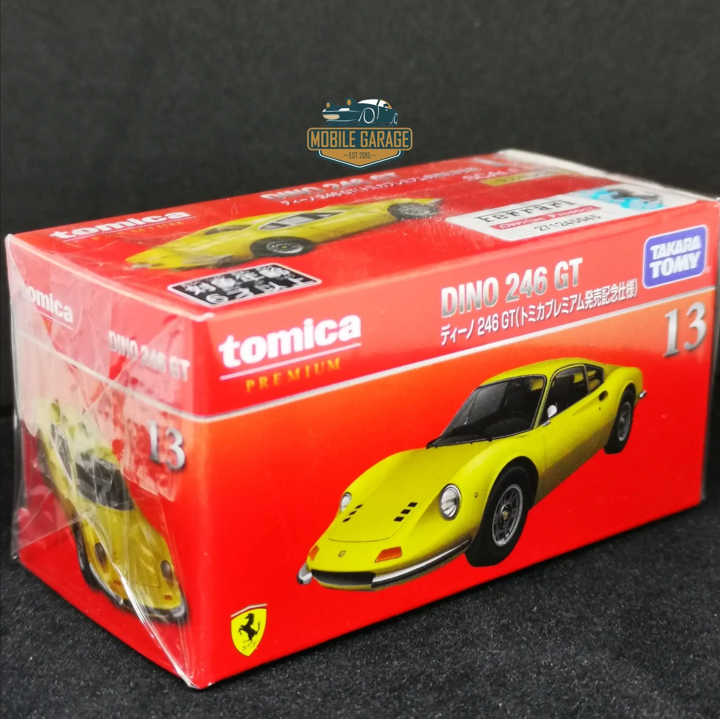 Tomica Premium No.13 Ferrari Dino 246 GT 1st Edition-Takara Tomy-Tomica Premium-Mobile Garage HK