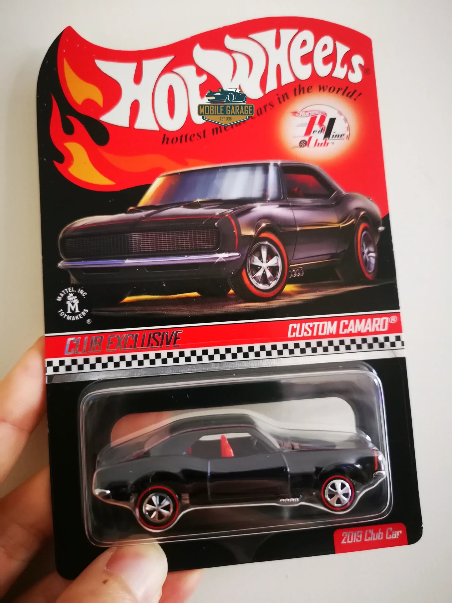 Hot Wheels RLC Custom Camaro 2019 Membership With Patch And Button-Mattel-RLC exclusive-Mobile Garage HK