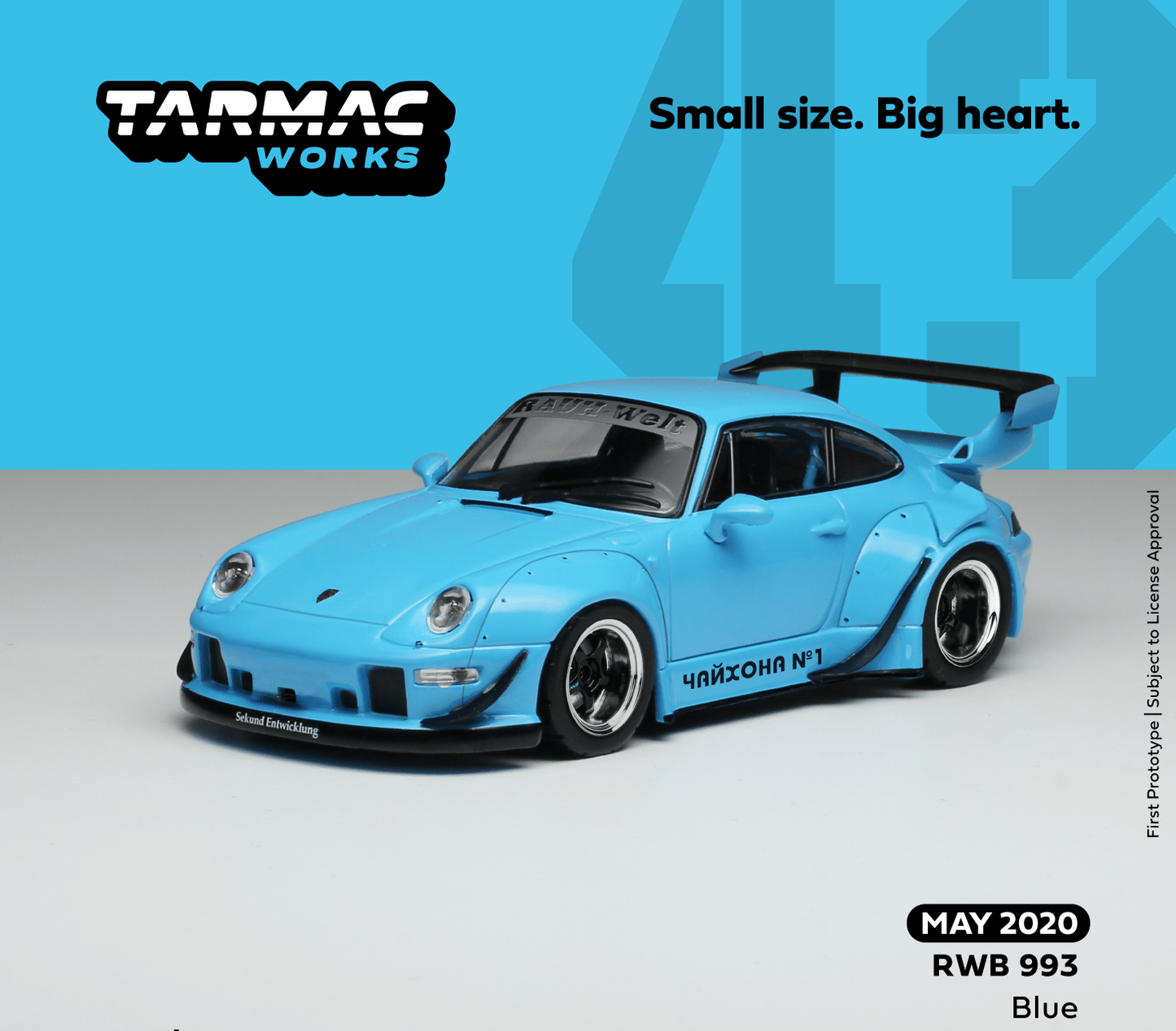 Tarmac Works 1:43 Scale Porsche 993 RWB Blue
