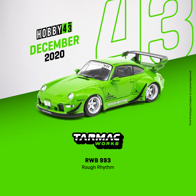 Tarmac Works Porsche 993 RWB Rough Rhythm 1:43 Scale see