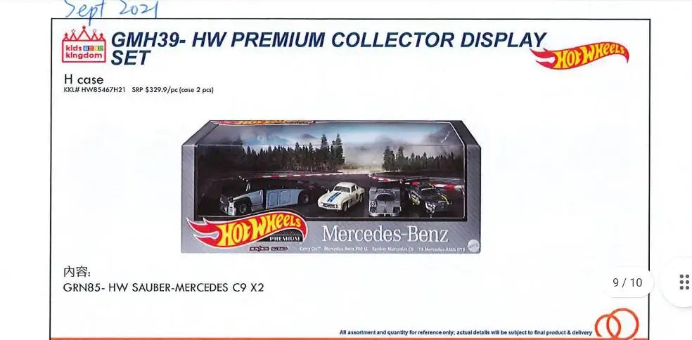 Hot Wheels Car Culture Mercedes Benz Diorama 1pc