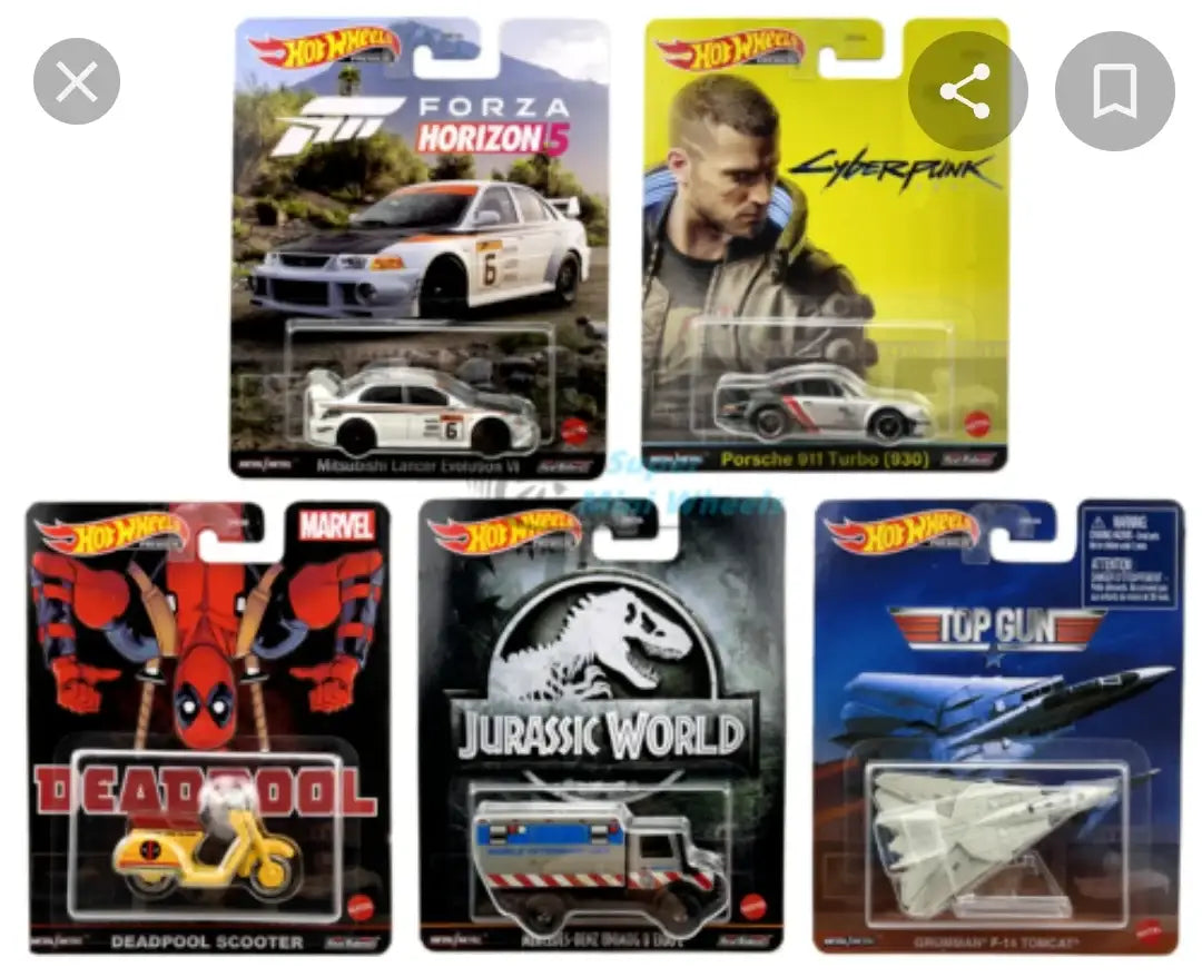 Wheels Retro entertainment K mix Set of 5
