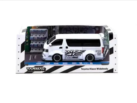 Tarmac Works 1:64 Toyota Hiace Widebody White