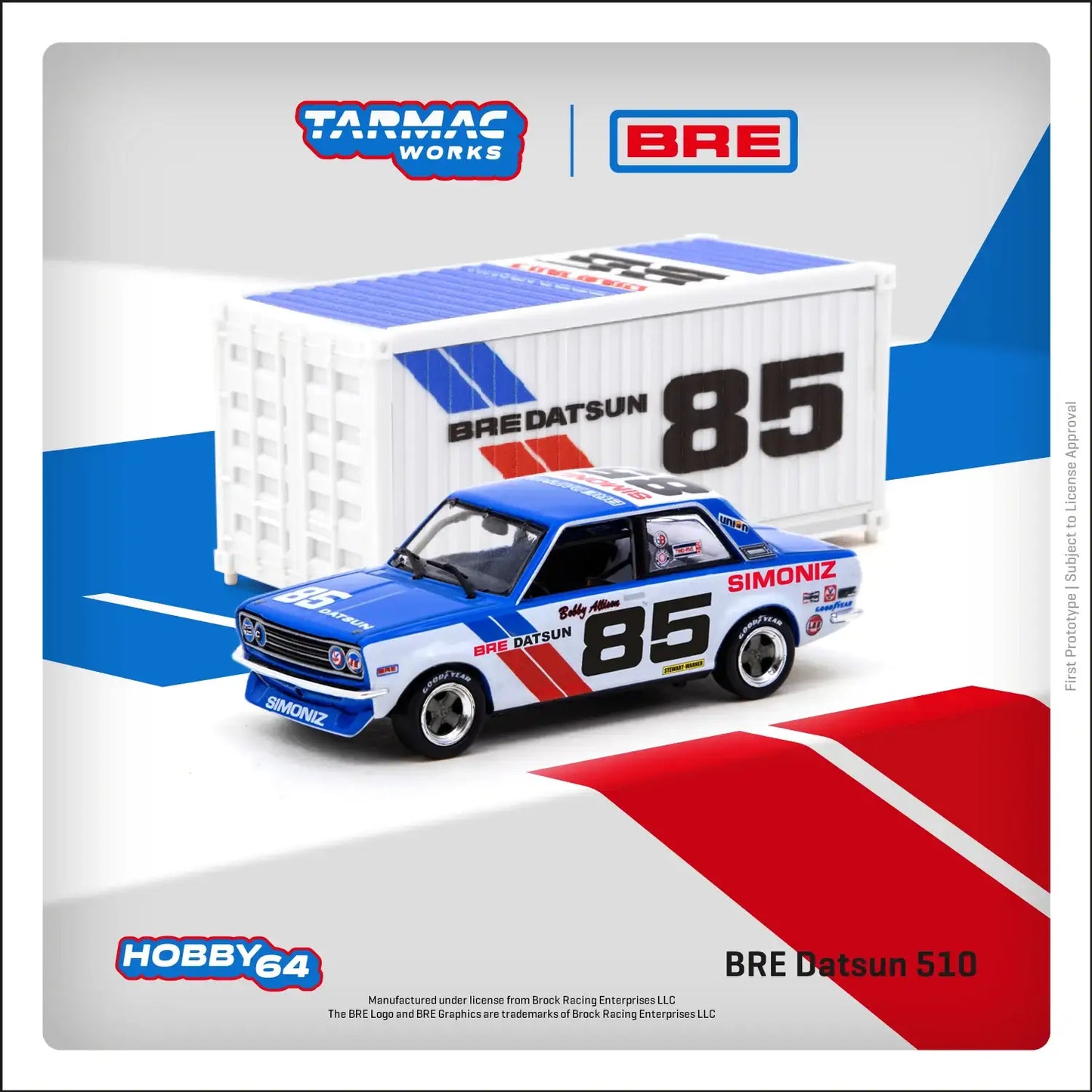 Tarmac Works BRE Datsun 510 Trans-Am 2.5 Championship 1972 Bobby Allison