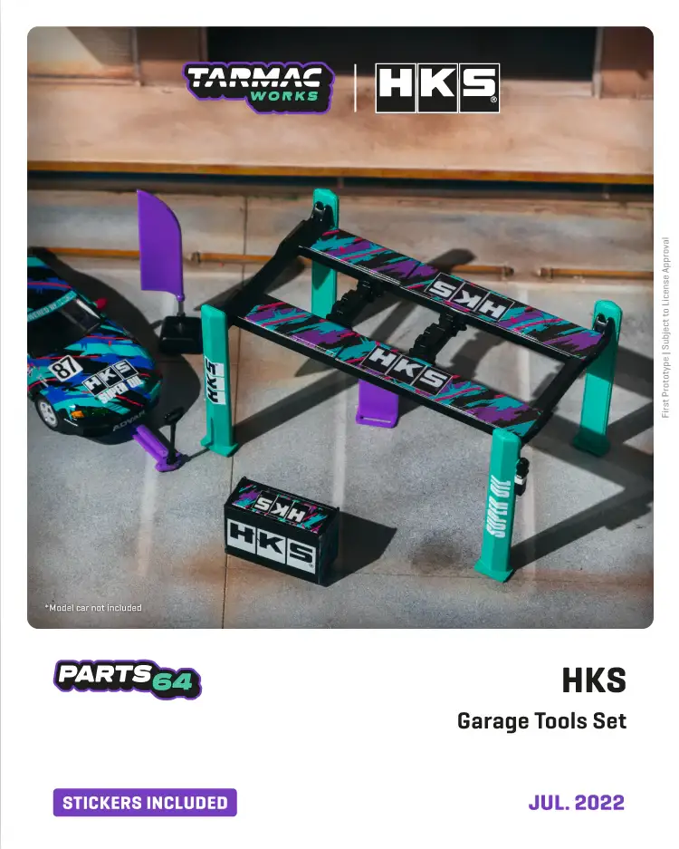 Tarmac Works 1:64 Scale HKS Garage Tool Set