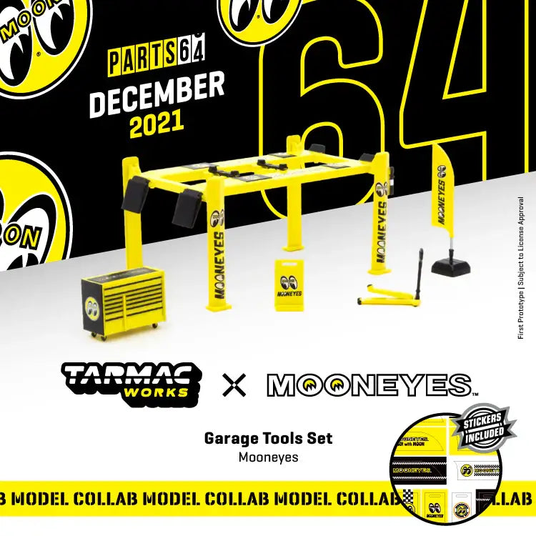 Tarmac Works 1:64 Scale Garage Tool Set Mooneyes