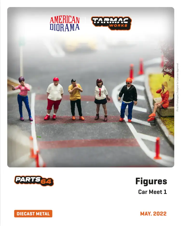 American Diorama 1:64 Figure Set - Car Meet 1