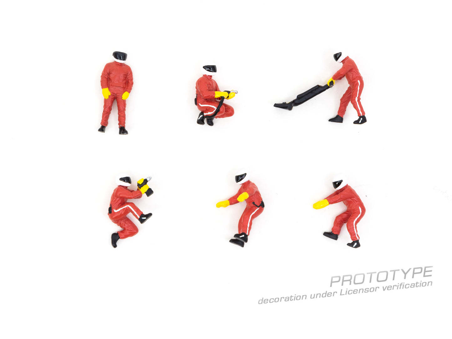 American Diorama 1:64 Figure Set - Pit Crew Red