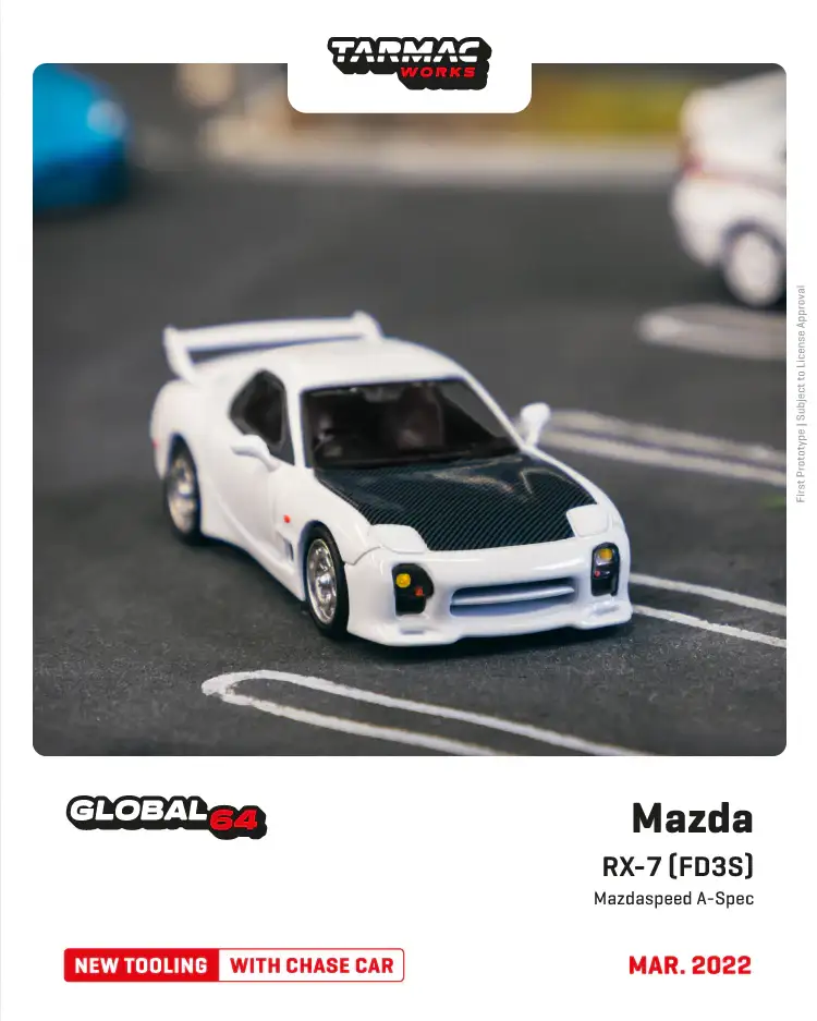 Tarmac Works Mazda RX-7 (FD3S) Mazdaspeed A-Spec Chaste White