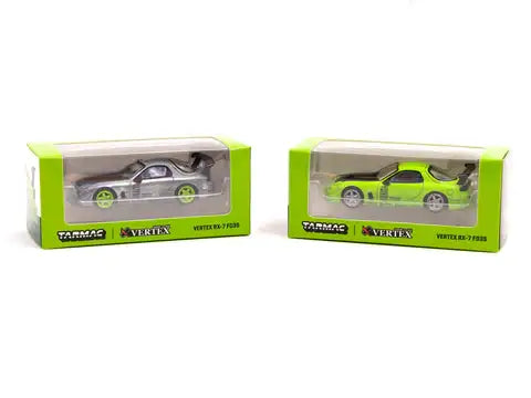 Tarmac Works 1:64 Scale VERTEX Mazda RX-7 FD3S Light Green