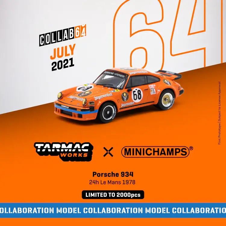 Tarmac Works Tarmac Works x Minichamps Porsche 934 24h Le Mans 1978 #68