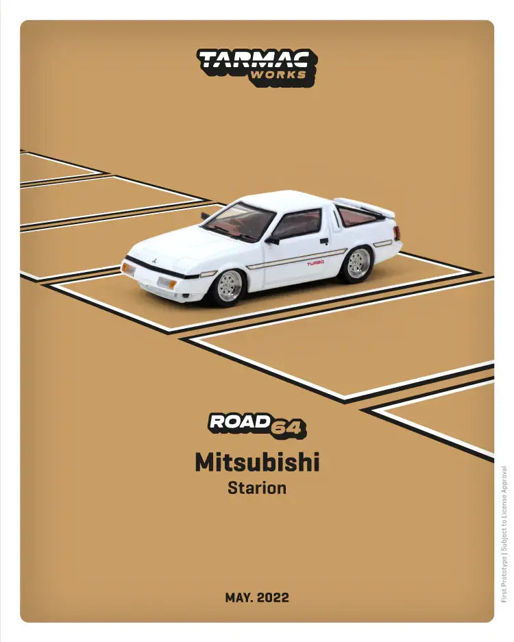Tarmac Works 1:64 Mitsubishi Starion White Metallic