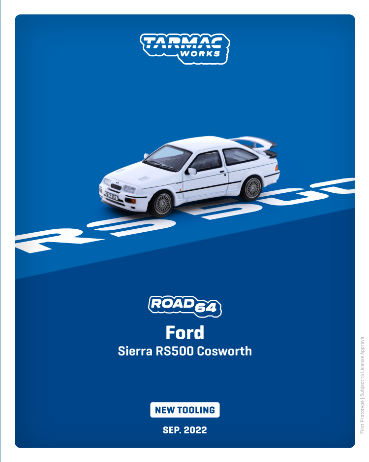 Tarmac Works 1/64 Ford Sierra RS500 Cosworth
White Tarmacworks