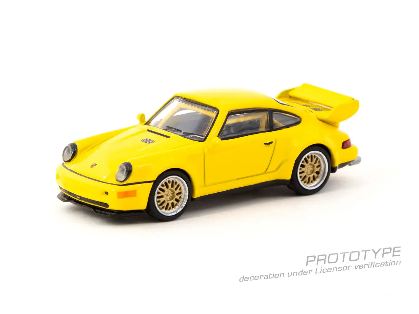 Tarmac Works X Schuco 1:64 Scale Porsche 911 RSR 3.8 Yellow