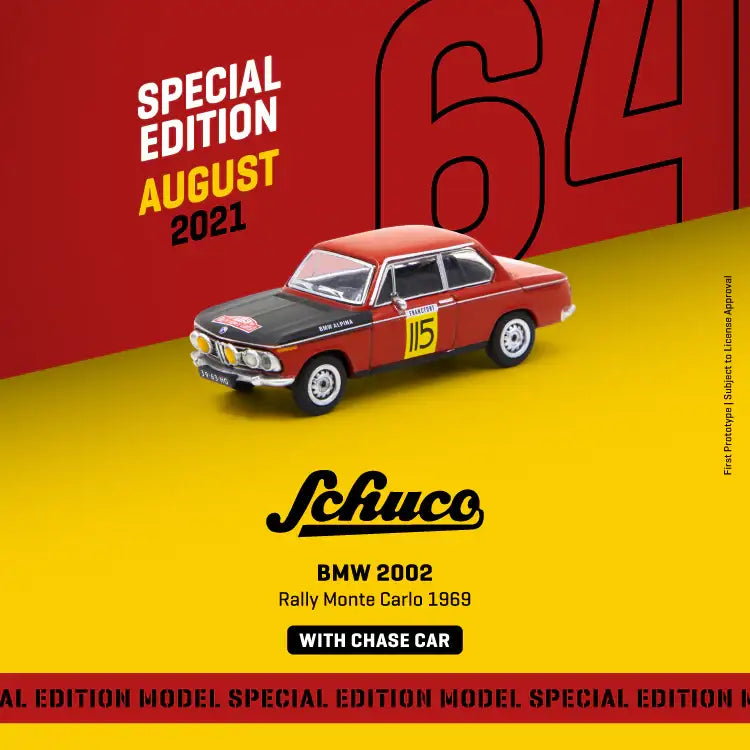 Tarmac Works x Schuco BMW 2002 Rally Monte Carlo 1969 Schuco Special Edition