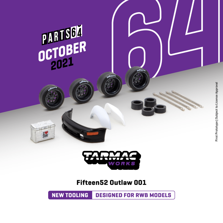 Tarmac Works Fifteen52 Outlaw 001 - Designed for RWB Models 1:64 SCALE