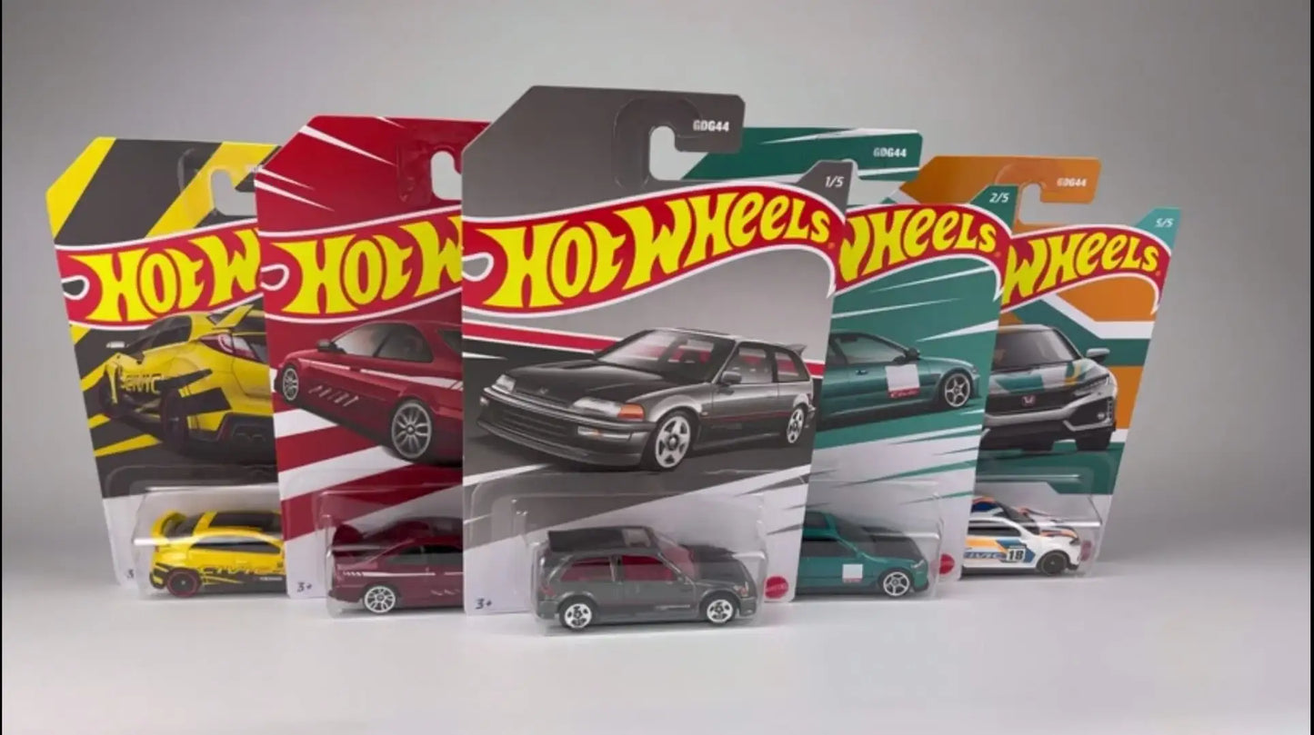 Hot Wheels Honda Civic Series Set of 5 953Vs