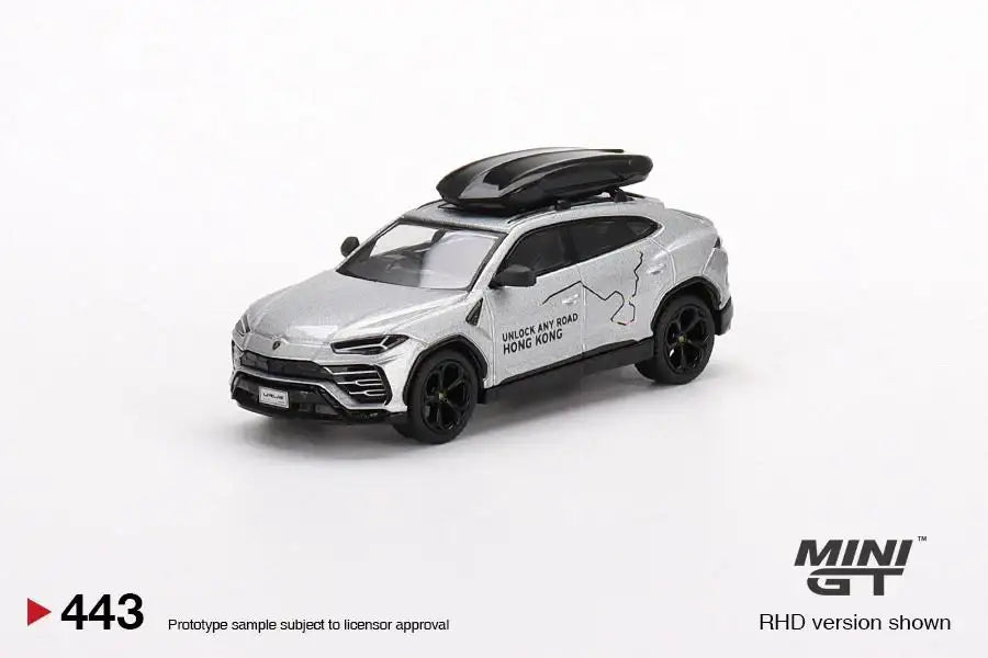 Mini GT Mini GT #443 Lamborghini Urus "UNLOCK ANY ROAD HONG KONG" - HK Exclusive 1:64 scale