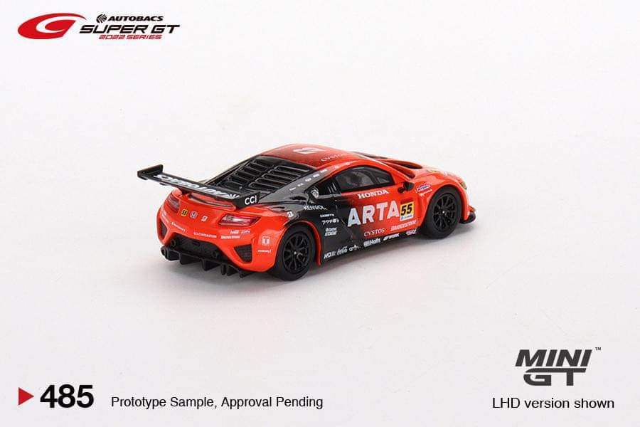 Mini GT MINI GT #485 Japan Exclusive Autobacs Super GT 2022 Series Honda New NSX