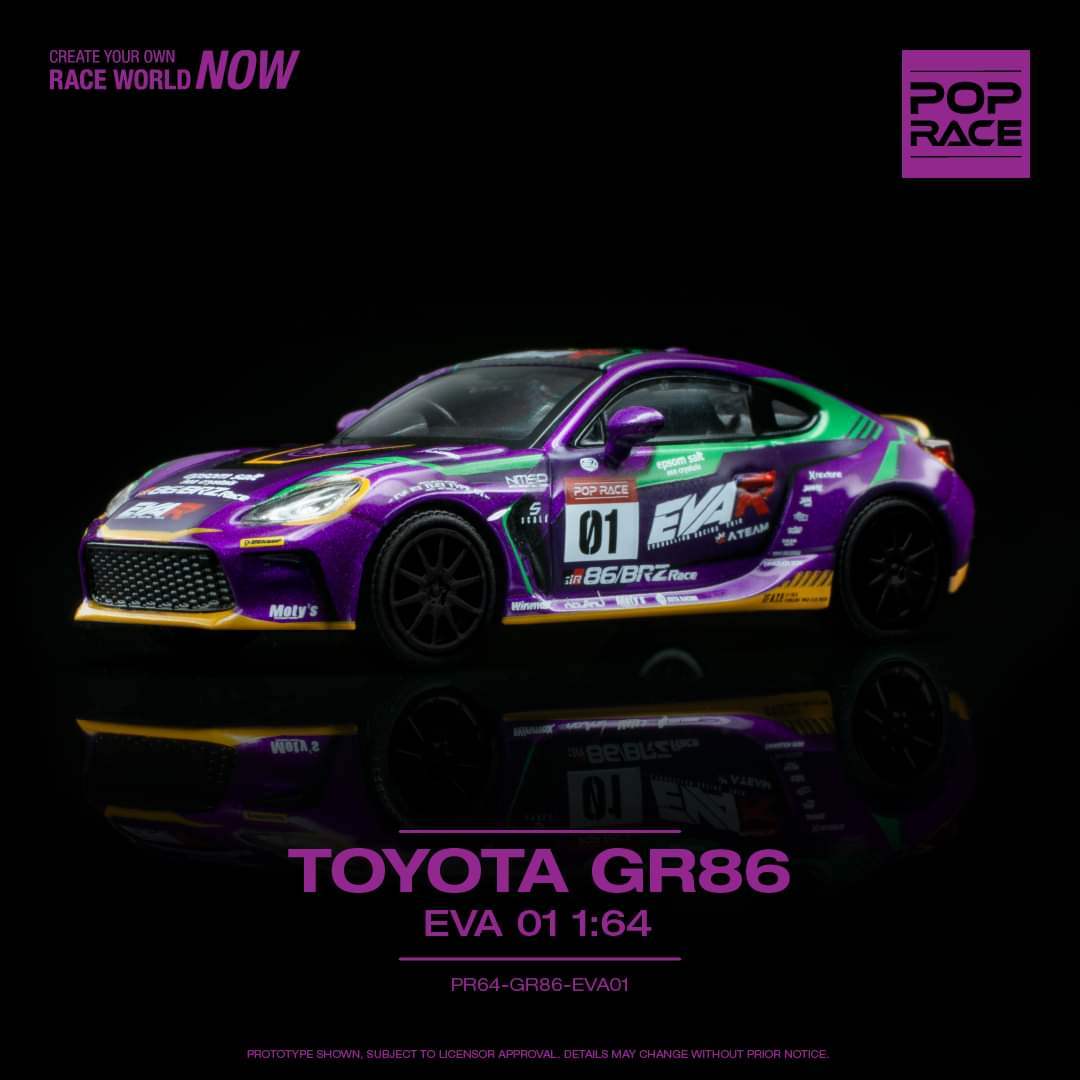 Pop Race 1:64 EVA-01 Toyota GR 86