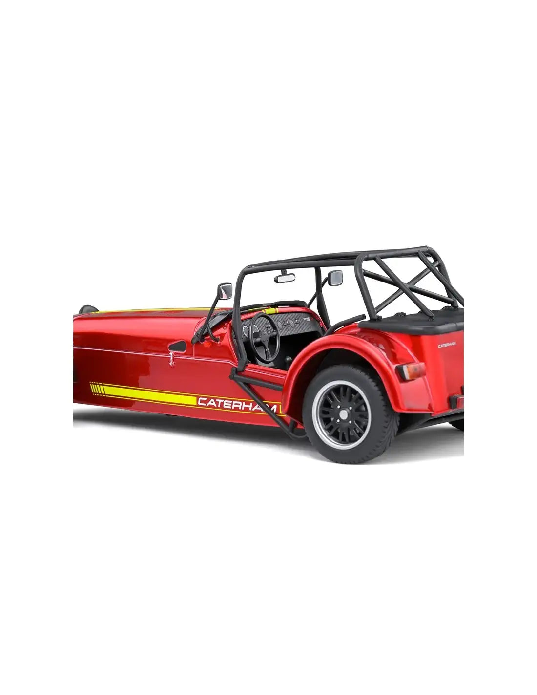 Solido 1:18 scale Caterham Seven 275 Academy Metallic Red & Yellow 2014